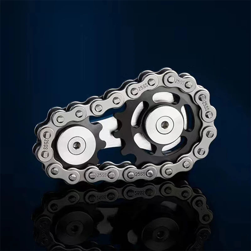 Metal Hand Spinner Chain Gear Fidget