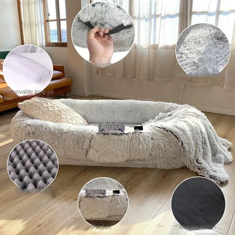 Giant Human Dog Bed - FIts You and Your Pets!