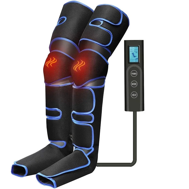 Cordless Sequential Leg Compression Device - Promotes Blood Circulation, Muscle Relaxation, & Lymphatic Drainage