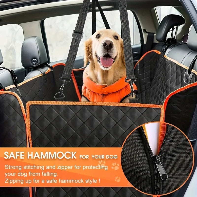 Waterproof, Scratch-Resistant Dog Hammock Car Seat Cover!