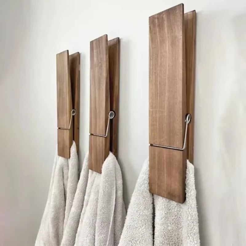 Giant Designer Clothespin Towel Holder