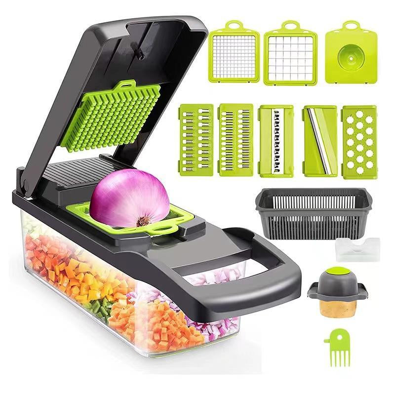 Multifunctional Vegetable Chopper, 16Pcs/Set