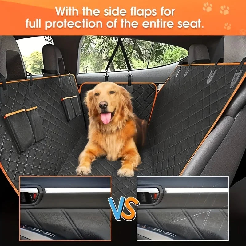 Waterproof, Scratch-Resistant Dog Hammock Car Seat Cover!