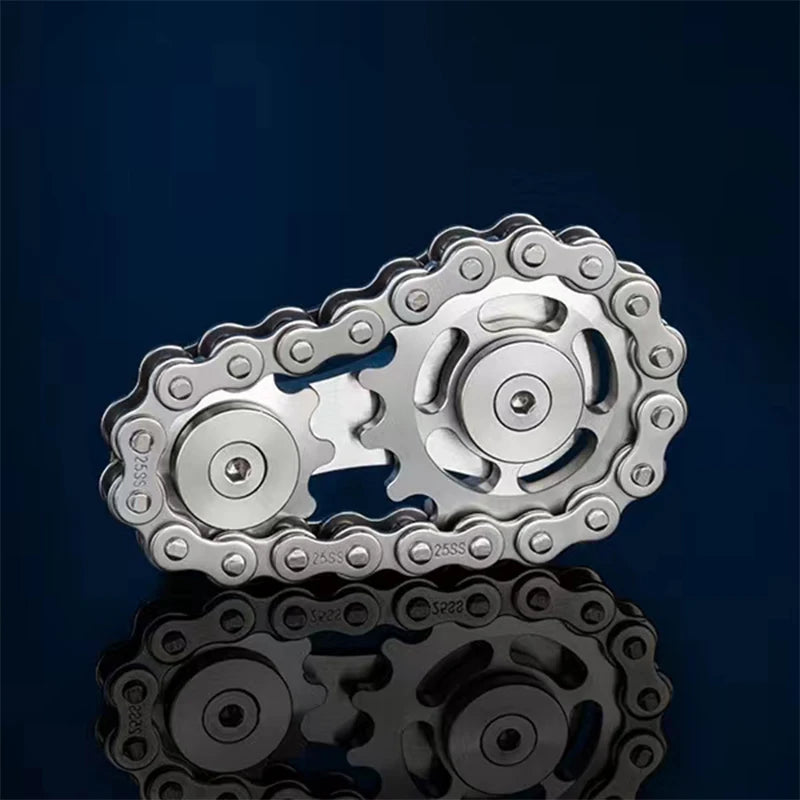 Metal Hand Spinner Chain Gear Fidget