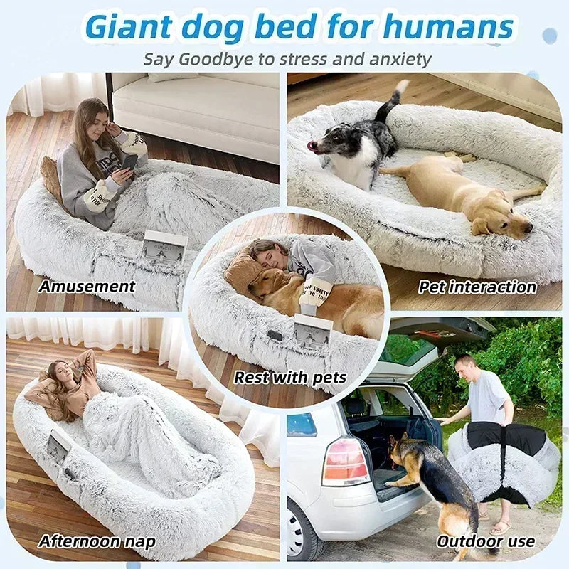 Giant Human Dog Bed - FIts You and Your Pets!