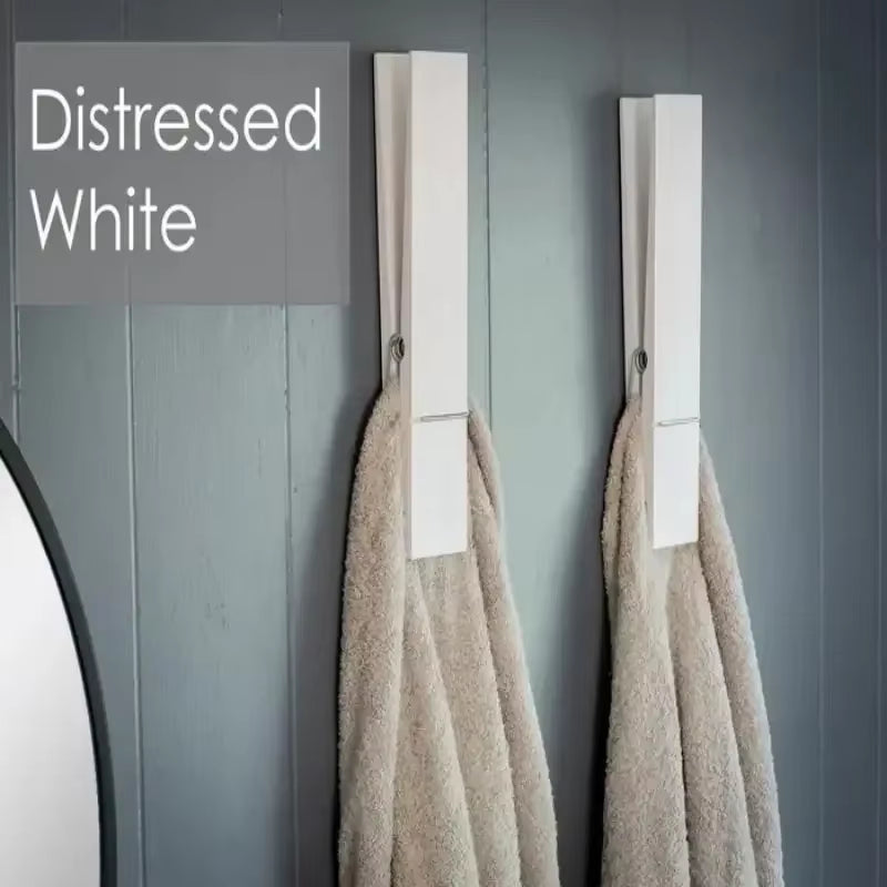 Giant Designer Clothespin Towel Holder