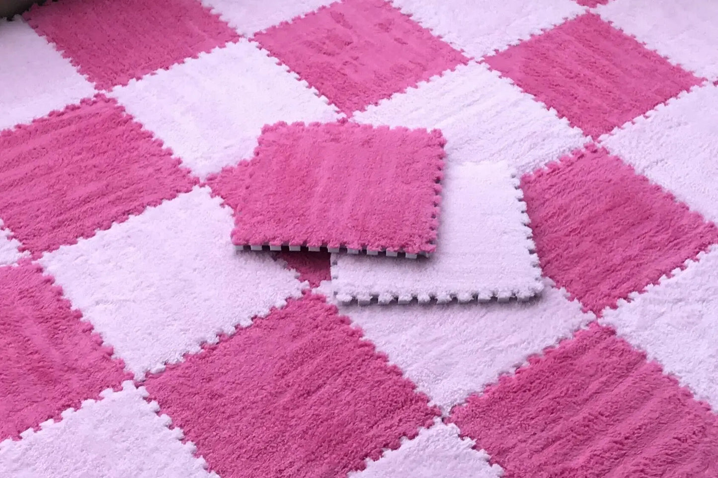 Soft Plush Floor Mat Squares - Perfect for 11.8 in x 11.8in x 0.4in