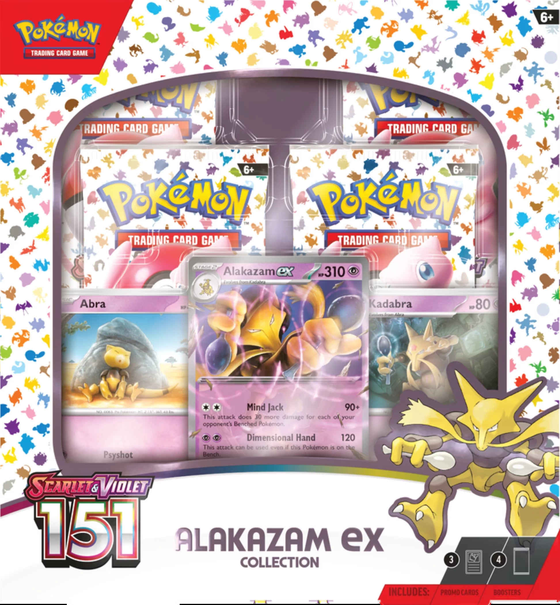 Trading Card Games Scarlet & Violet 3.5 151 Collection Alakazam Ex - 4  TCG: Scarlet & Violet—151 Booster Packs