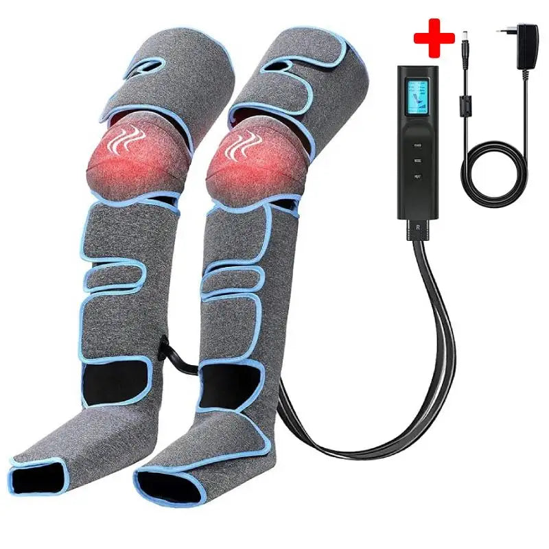 Cordless Sequential Leg Compression Device - Promotes Blood Circulation, Muscle Relaxation, & Lymphatic Drainage