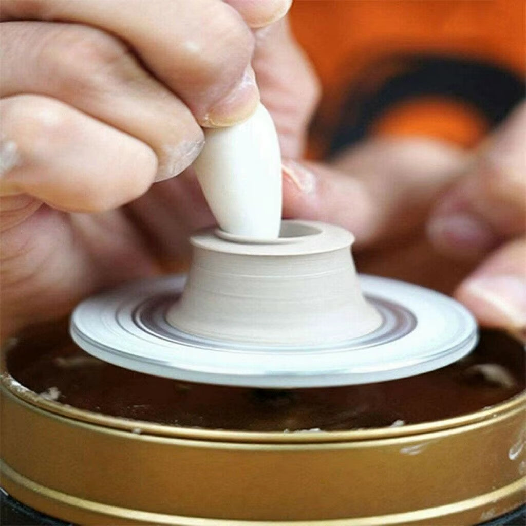 Mini Electric Pottery Wheel Ceramic Machine Professional 1500RPM Work Clay Art Craft DIY Clay Tool with Tray Children Gift